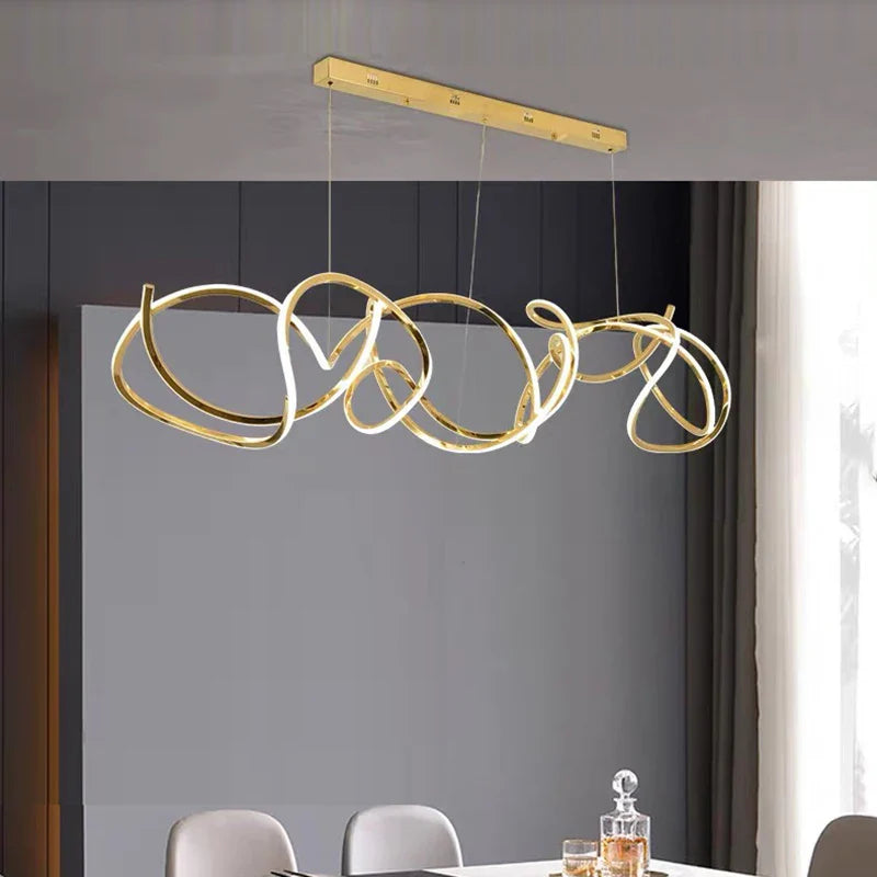 Afralia™ Modern LED Pendant Light Chandeliers for Living Room Dining Room Indoor Lighting