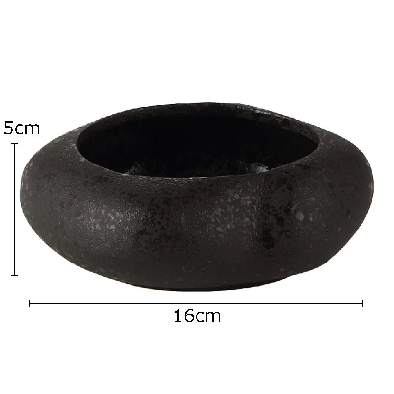 Afralia Lotus Seedpod Ceramic Vase Artificial Flower Pot Modern Desk Decor