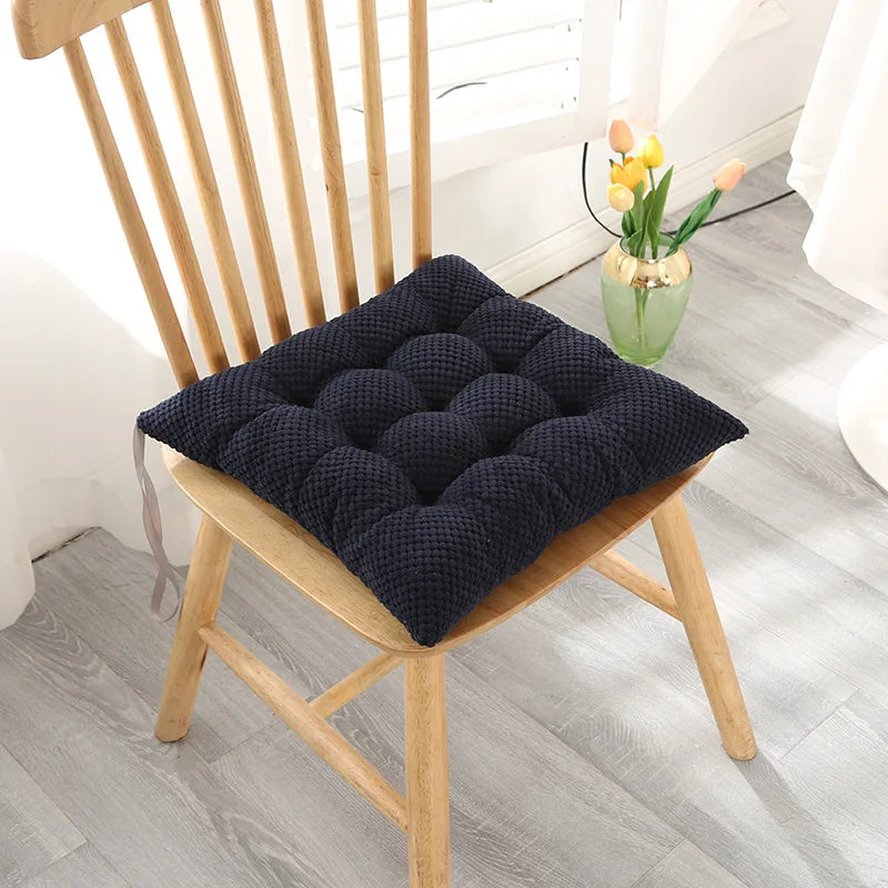 Afralia™ Nordic Solid Chair Cushion: Comfortable, Breathable, Non Slip - Home & Office Hip Support