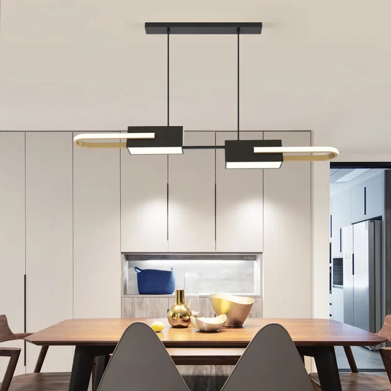 Afralia™ LED Pendant Lights: Remote Controlled Modern Lighting for Home Décor