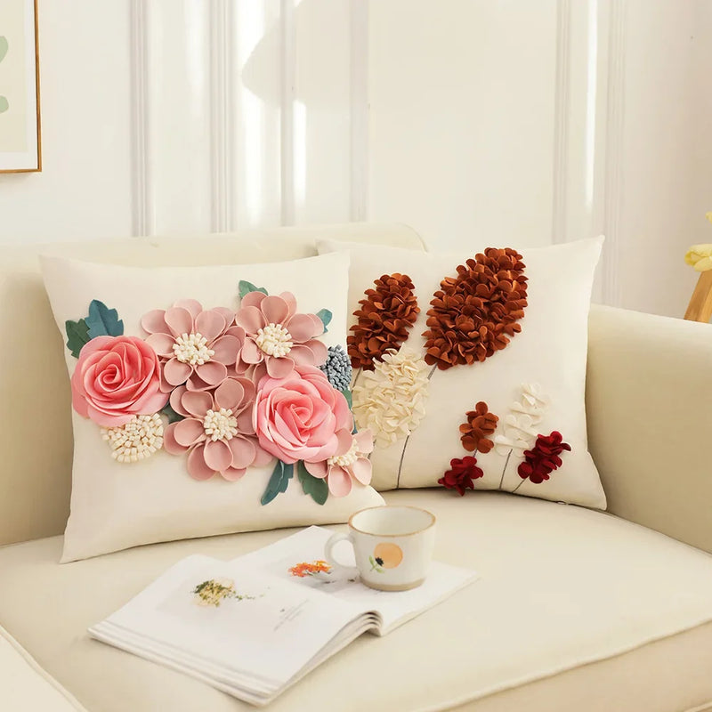 Afralia™ Rose Patchwork Pillowcase Cover for Living Room and Bedroom