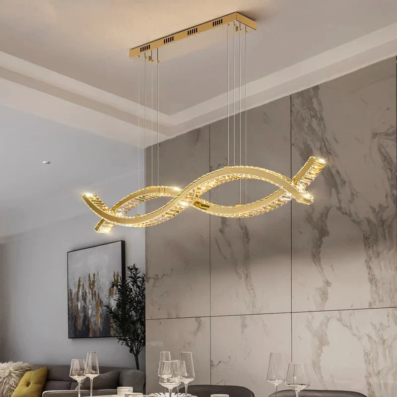 Afralia™ Modern Pendant Chandeliers for Dining Room Hanging Ceiling Lamps