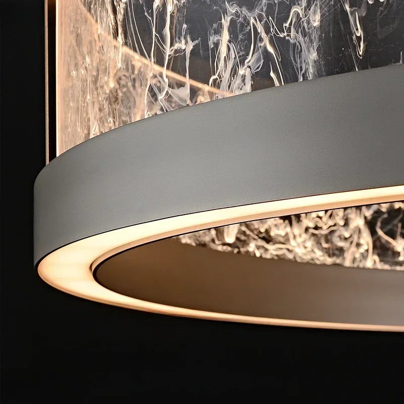 Afralia™ Luxe Ring Chandelier LED Pendant Lights for Modern Minimalist Home Decor