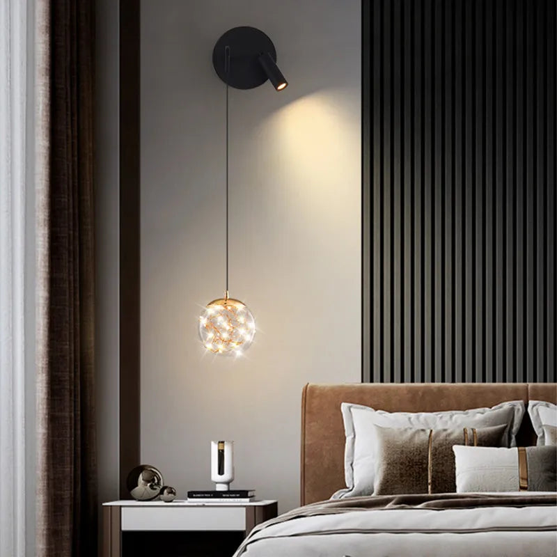 Afralia™ Nordic LED Wall Lamp for Bedroom Living Room - Modern Minimalist Design