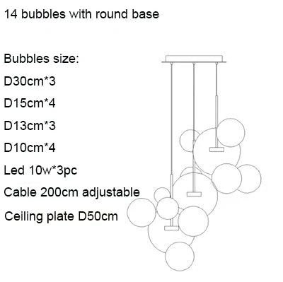 Afralia™ Nordic Mickey LED Glass Ball Pendant Light for Home Decor and Kitchen Lighting