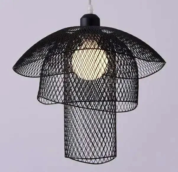 Afralia™ Mesh Metal LED Pendant Chandelier for Home Decor