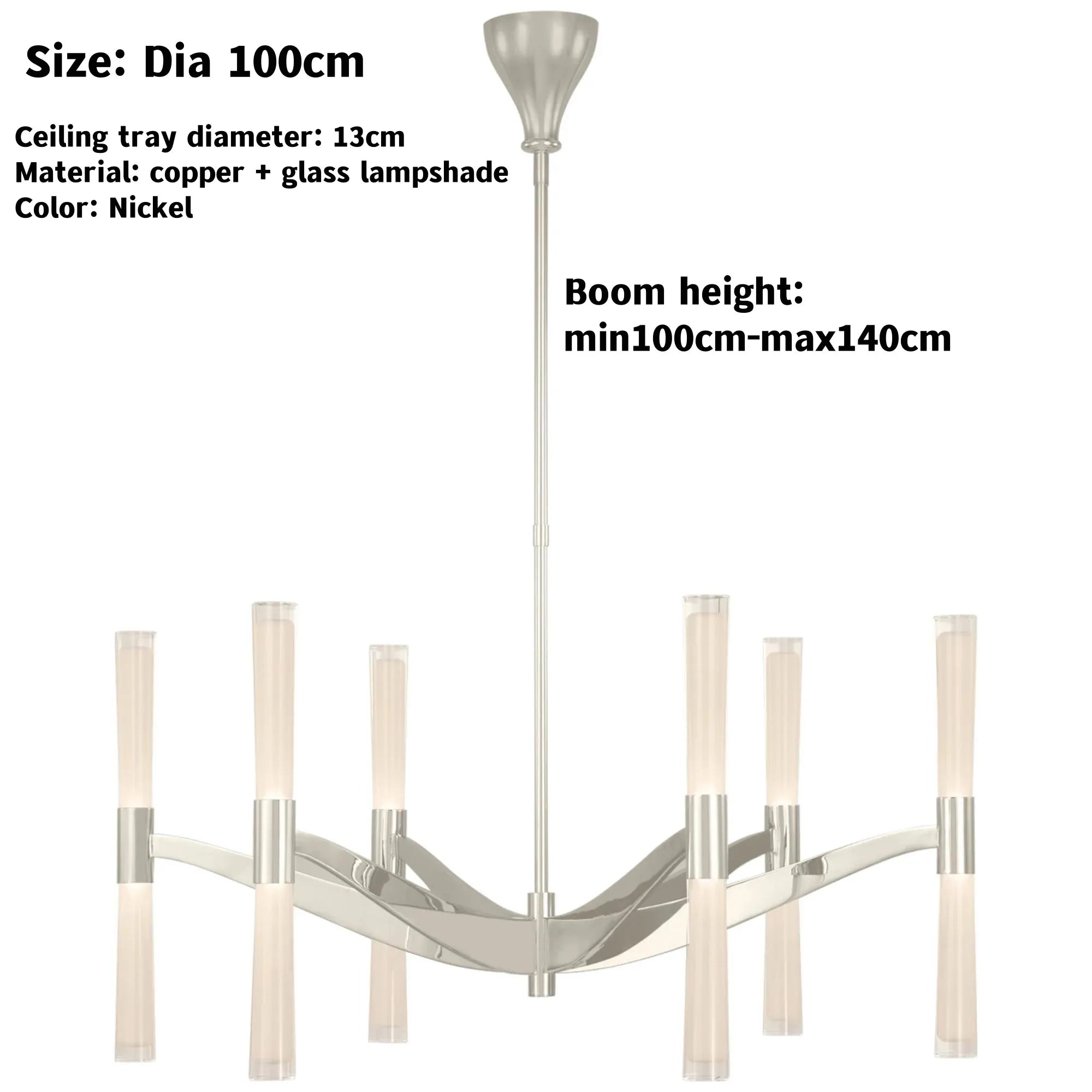 Afralia™ LED Brass Glass Chandelier | Modern Luxury Dining Room Ceiling Light