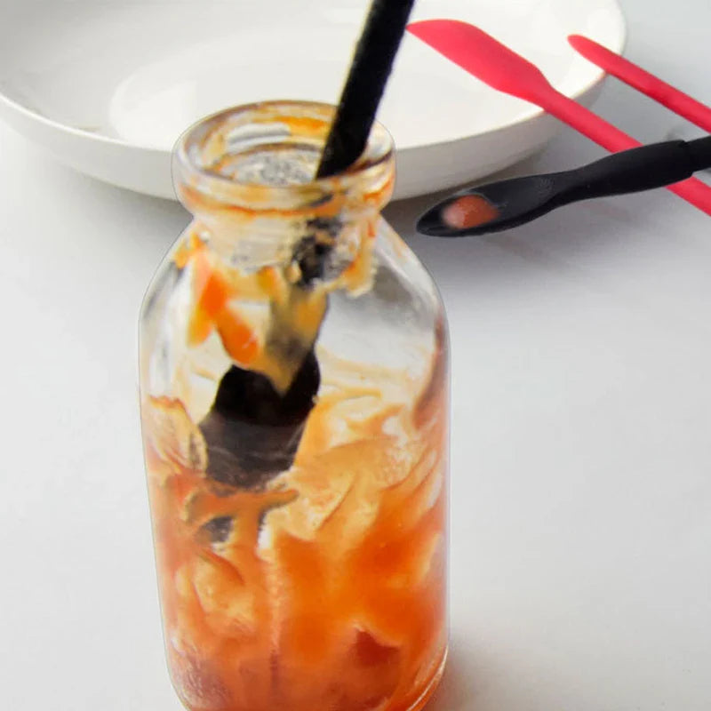 Afralia™ Mini Silicone Spatula Set - Double-headed Jam Scraper & Cream Spoon