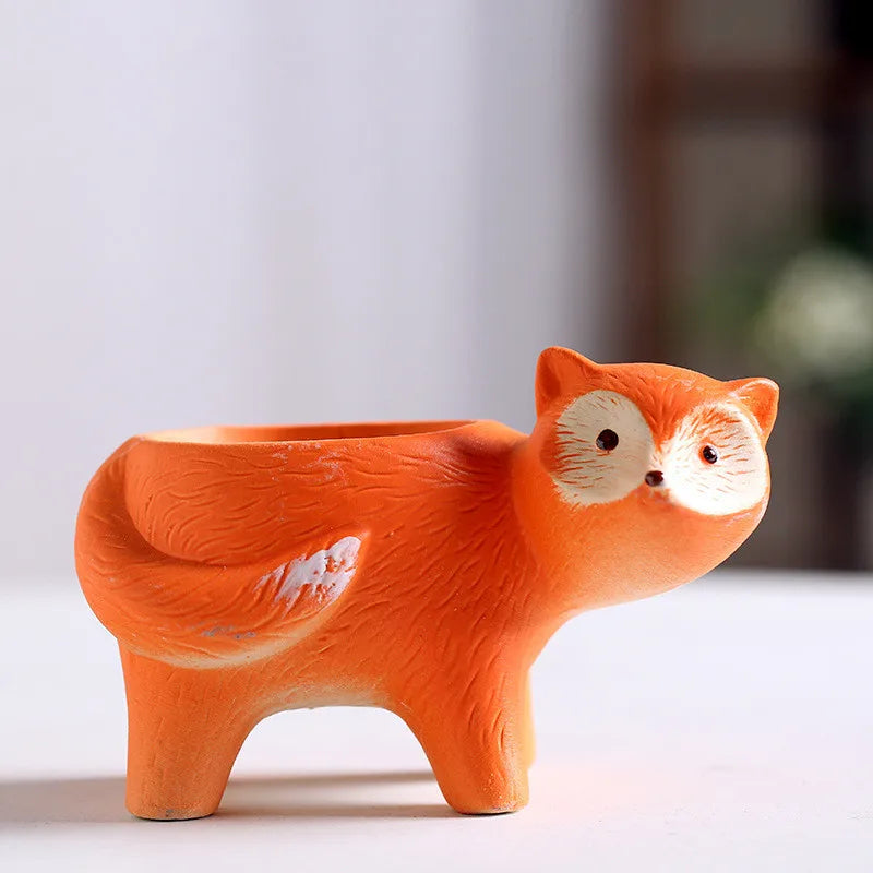 Afralia™ Animal Vase Succulent Pot for Garden, Cute Rabbit & Duck Design