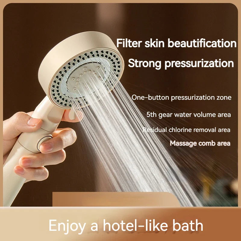 Afralia™ Black Gas Rain Mist Shower Head for High Water Pressure and Polished Look