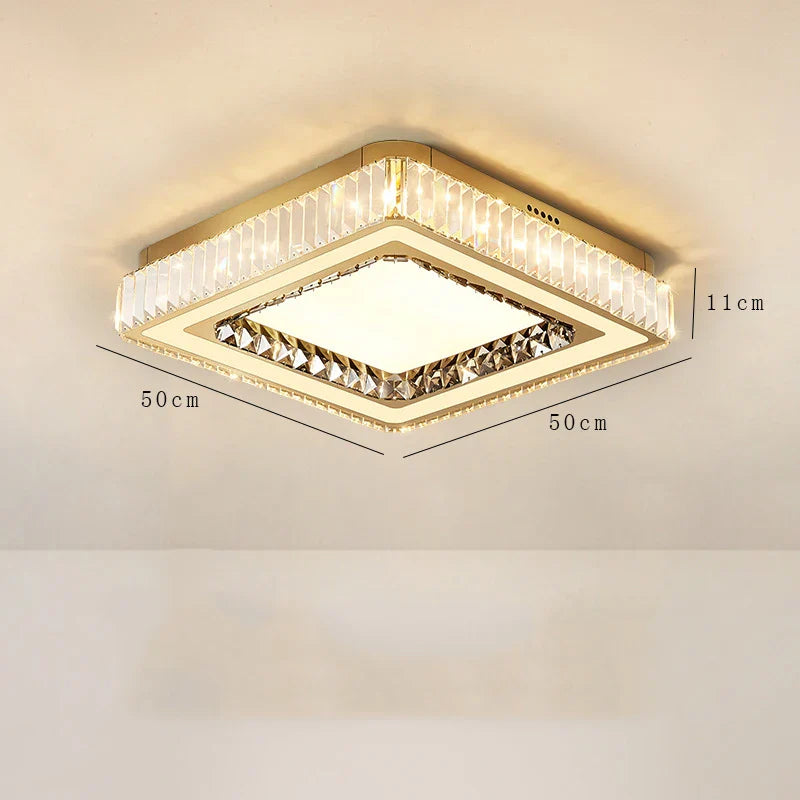 Afralia™ Luxury Crystal Ceiling Light Chandelier for Modern Home Décor