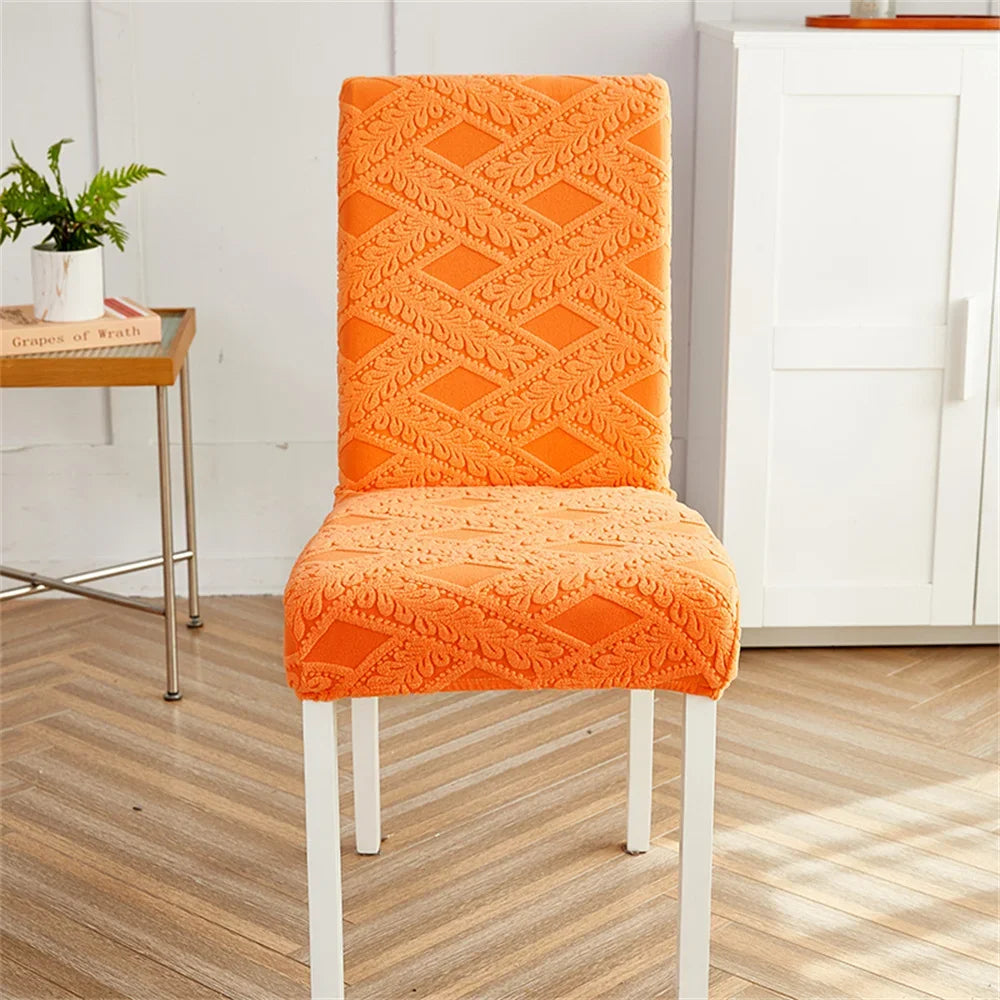 Afralia™ Velvet Jacquard Chair Cover Elastic High Armchair Accent Seat for Home & Office