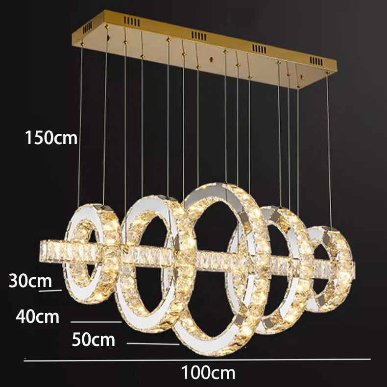 Afralia™ Modern Pendant Chandelier - Dining Room Hanging Ceiling Light