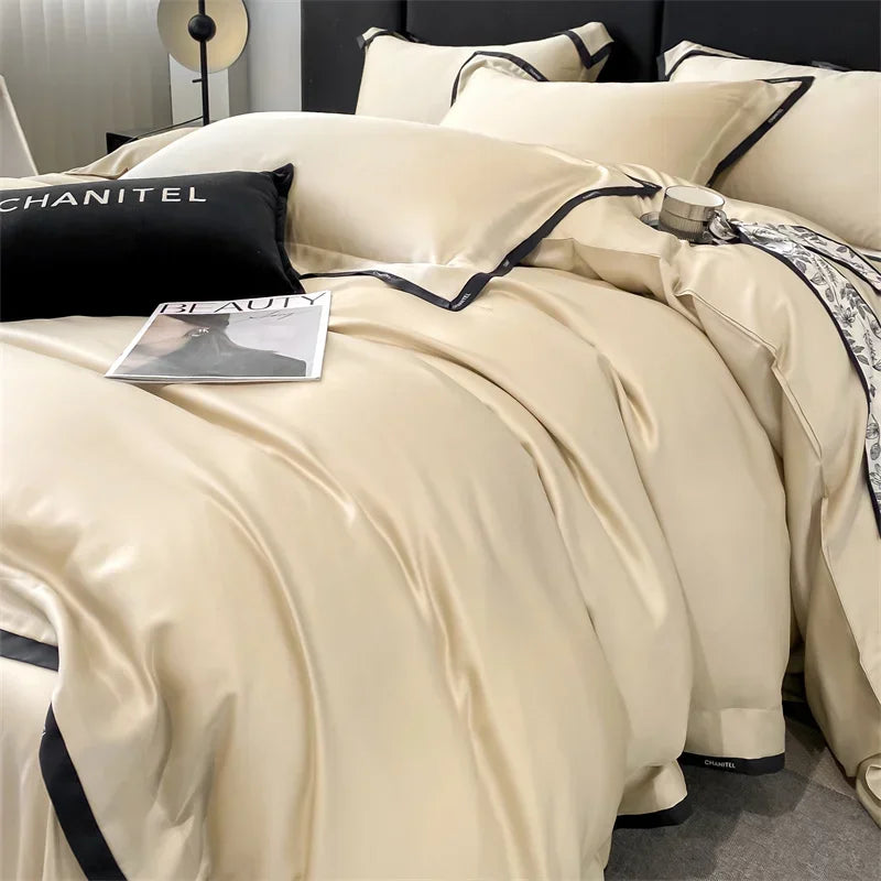 Afralia™ Svetanya 60S Lyocell Bed Linens Set - Twin Queen King Size