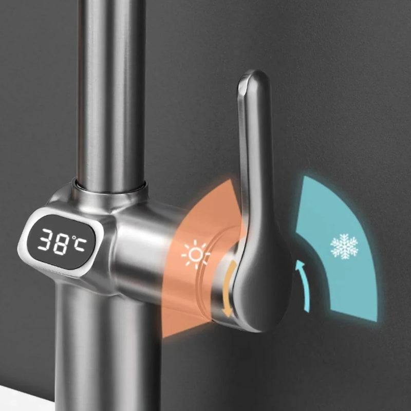 Afralia™ Touch-Screen Kitchen Faucet with Pull-Out Sprayer and Rotatable Design