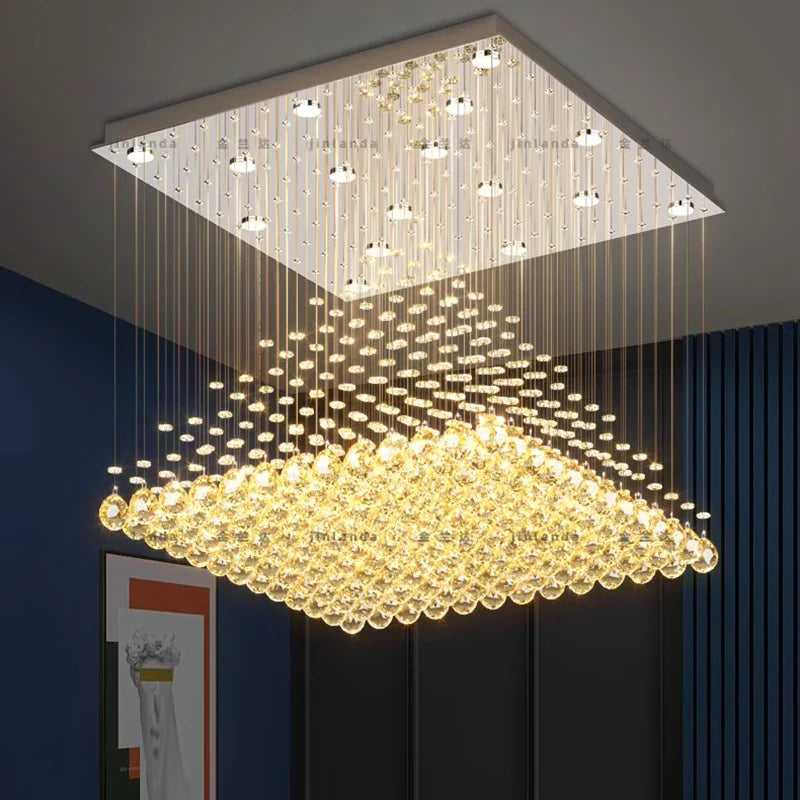 Afralia™ Crystal Chandelier | Dining Room Pendant Light | Indoor Ceiling Fixture