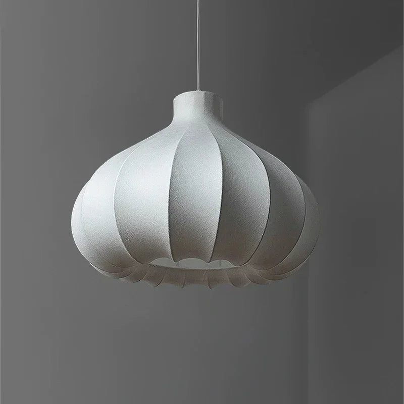 Afralia™ Silk LED Chandelier: Nordic Minimalist Pendant Lights for Home, Living Room, Bedroom