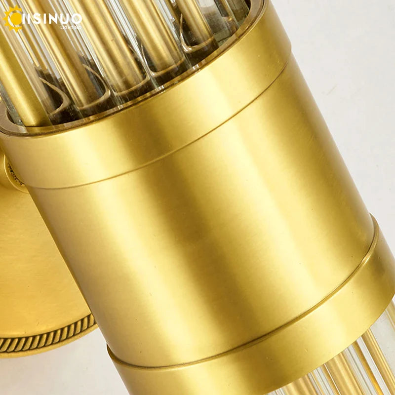 Afralia™ Copper Indoor Wall Sconce Light for Bedroom Living Room Hallway