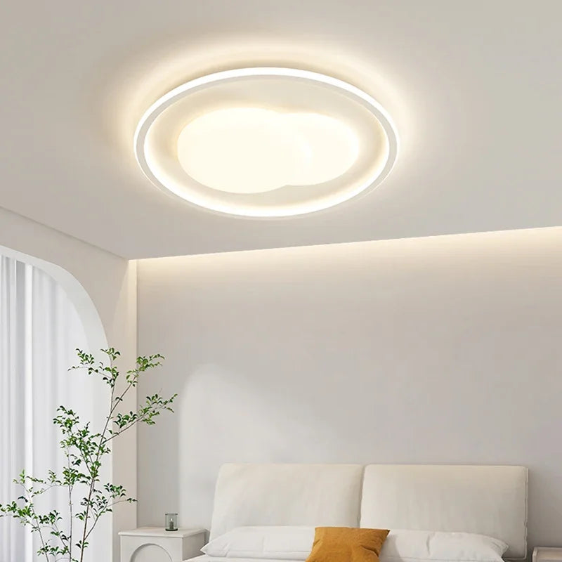 Afralia™ Nordic Minimalism Smart LED Ceiling Light for Modern Home Decor