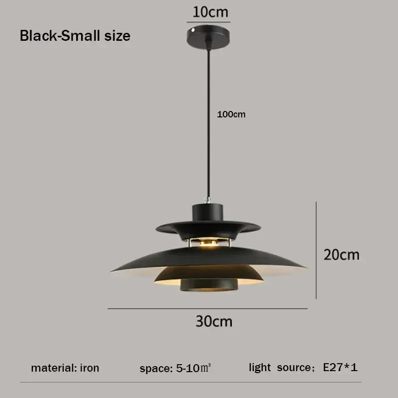 Afralia™ UFO Pendant Light Fixture: Nordic Design Chandelier for Restaurant, Bedroom & Living Room