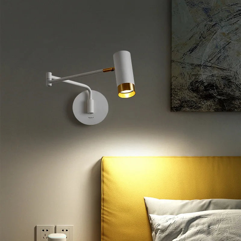 Afralia™ Astronaut Wall Sconces Reading Lamp for Bed Headboard, Stairs & Living Room