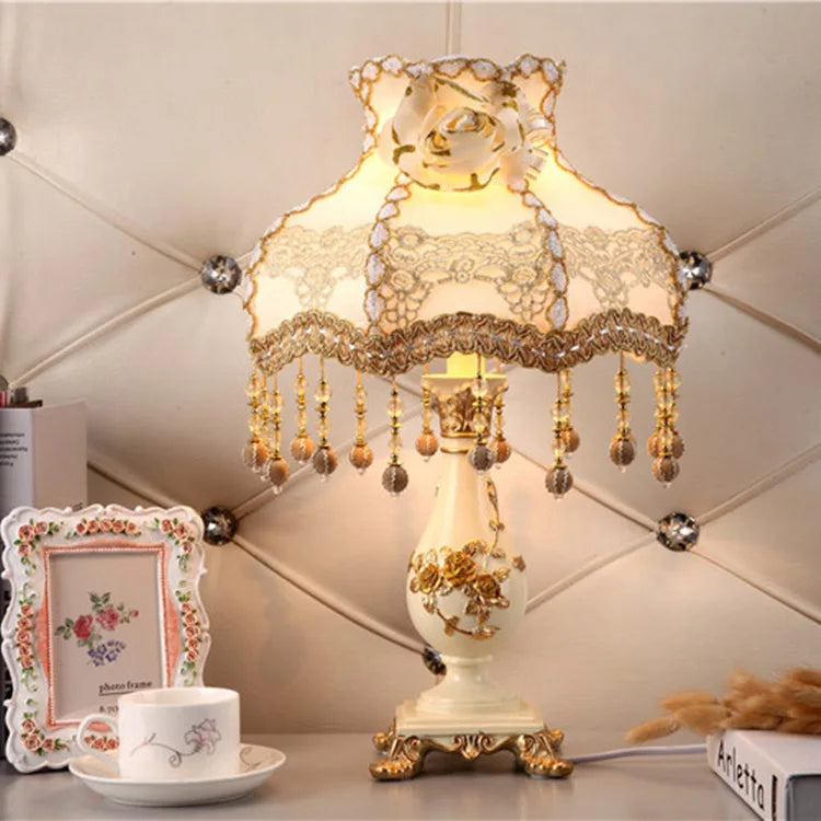 Afralia™ Nordic Princess Vintage Table Lamp for Bedroom and Living Room Décor