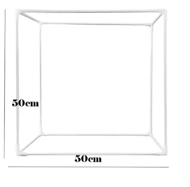 Afralia™ Mousse Sandblasting Chocolate Spray Gun Anti-Fog Splash-Proof Dust Cover Bracket 50X50Cm