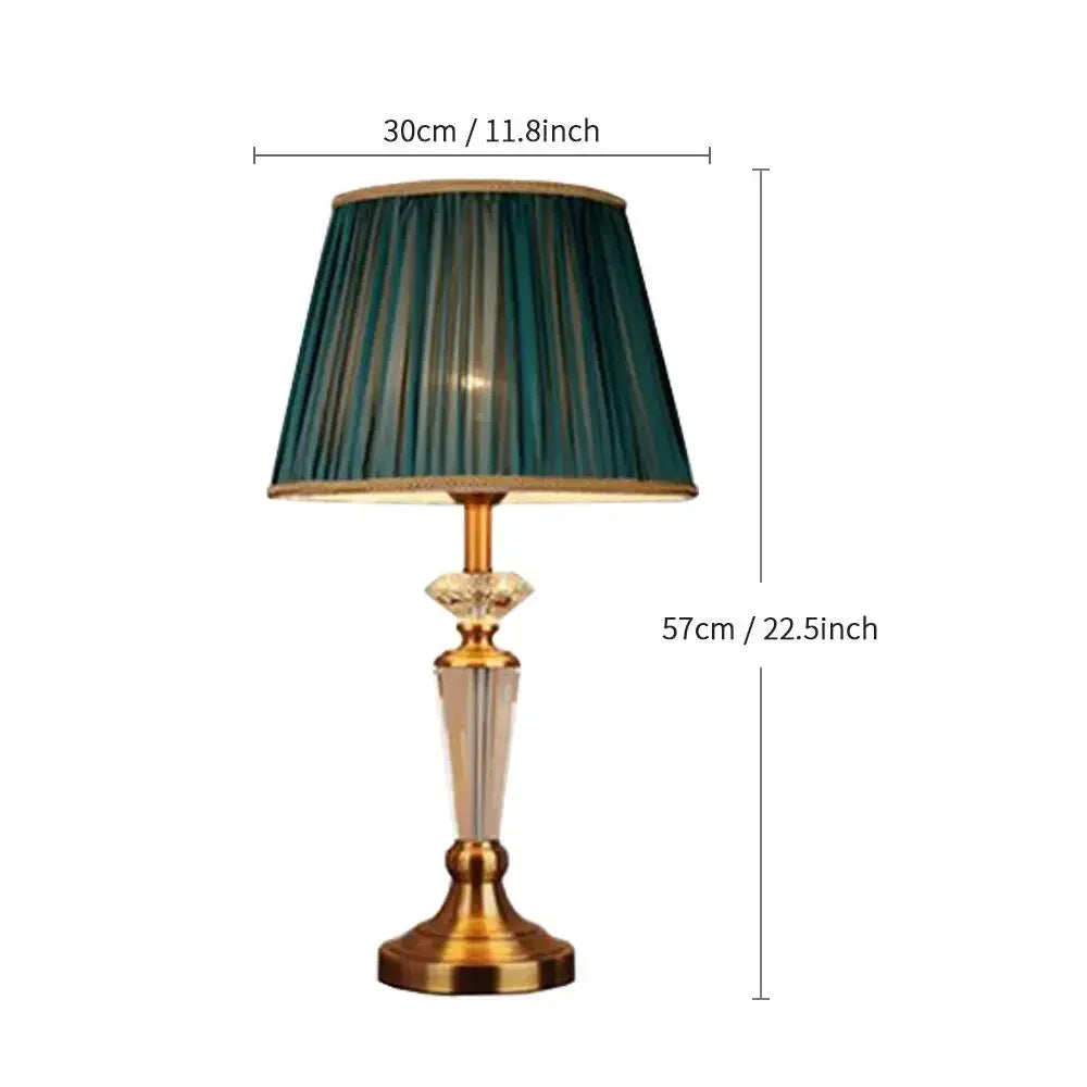 Afralia™ Crystal Floor Lamp - European Retro Living Room & Bedroom Stand Light