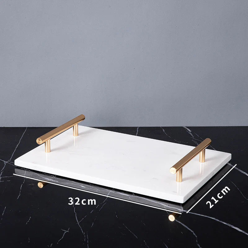 Afralia™ White Volakas Marble Bathroom Accessories Set