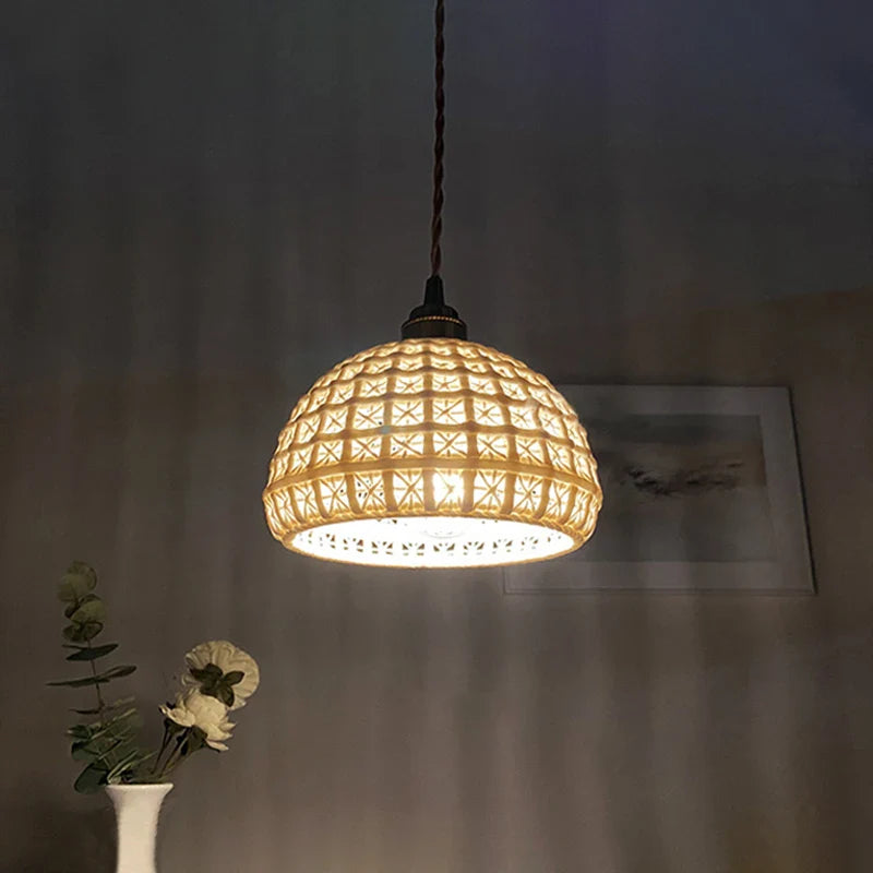 Ceramic Pendant Lamp Kitchen Island Dining Room Nordic Home Decor Pendant Ceiling Lights - Afralia™