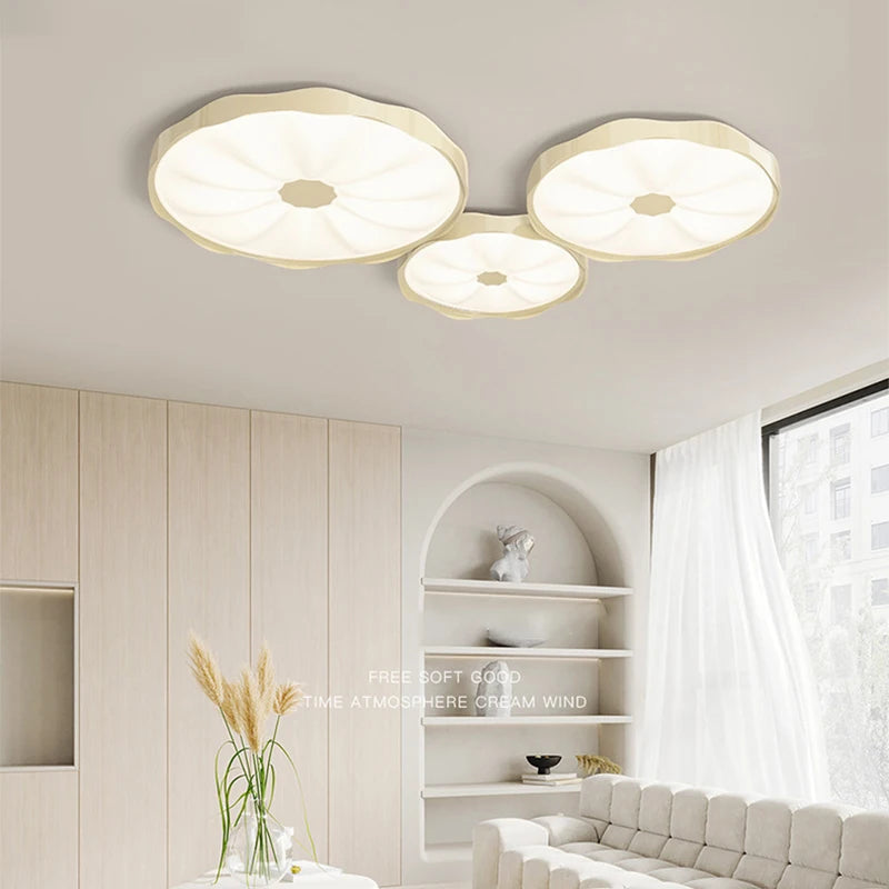 Afralia™ Nordic Creative LED Ceiling Lamps - Lotus Design