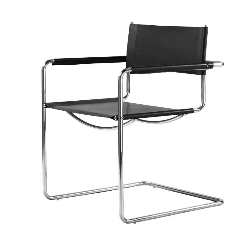 Afralia™ Stainless Steel Single Armchair for Living Room, Bedroom, Office - Creative Nordic Design