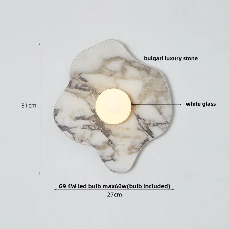 Afralia™ White Glass LED Wall Sconce, Nordic Modern Stair Light Fixtures