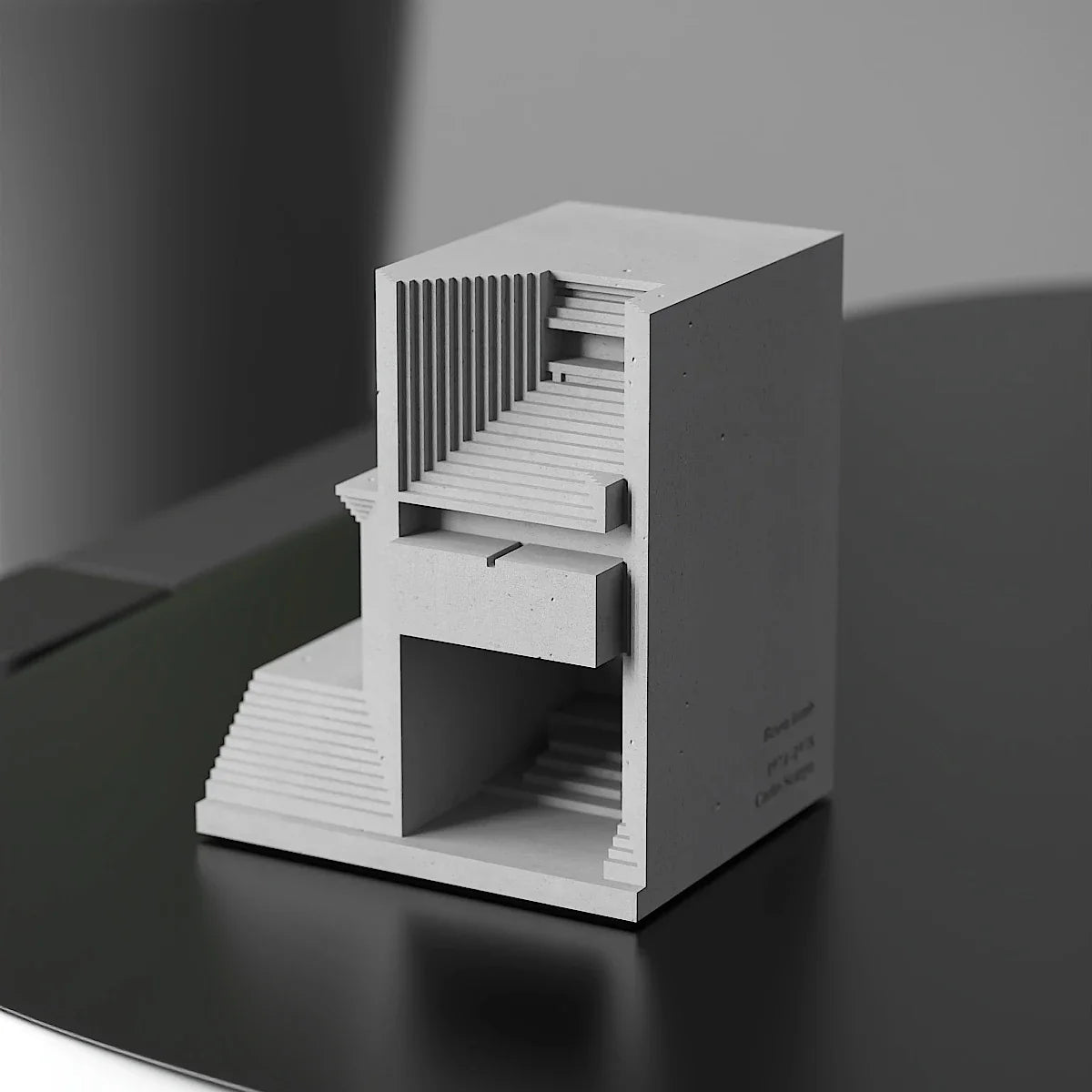 Afralia™ Concrete Home Decoration: Brian Family Cemetery Model for Living Room Desktop.