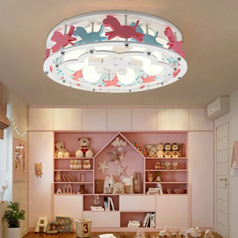 Afralia™ Trojan Kids Ceiling Lamp: Modern, Simple, Warm, Creative for Bedrooms & Corridors.