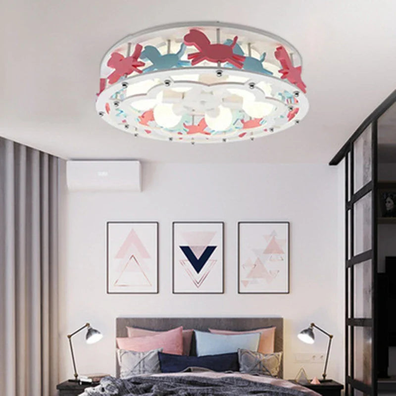 Afralia™ Trojan Kids Ceiling Lamp: Modern, Simple, Warm, Creative for Bedrooms & Corridors.