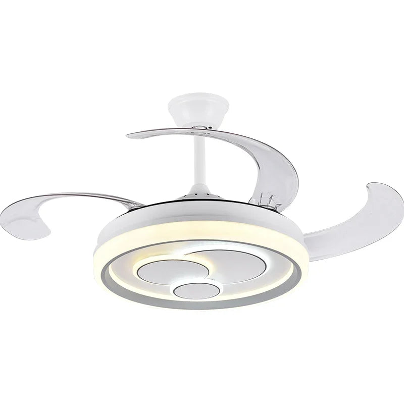 Afralia™ Modern LED Ceiling Fan Light for Bedroom Living Room Dining Room