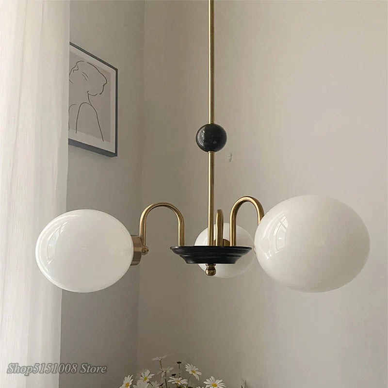 Afralia™ Nordic Modern G9 LED Chandelier Chrome Gold Glass Suspension for Foyer & Bedroom