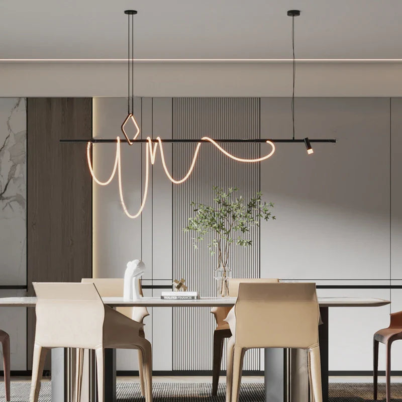 Afralia™ LED Chandelier Lighting for Modern Home Decor - Designer Lustre Hanging Lamps