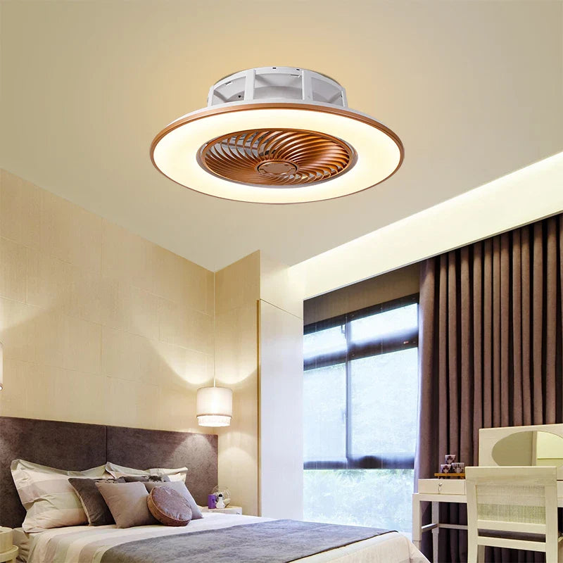 Afralia™ LED Remote Control Chandelier Ceiling Fan Light for Bedroom Living Room