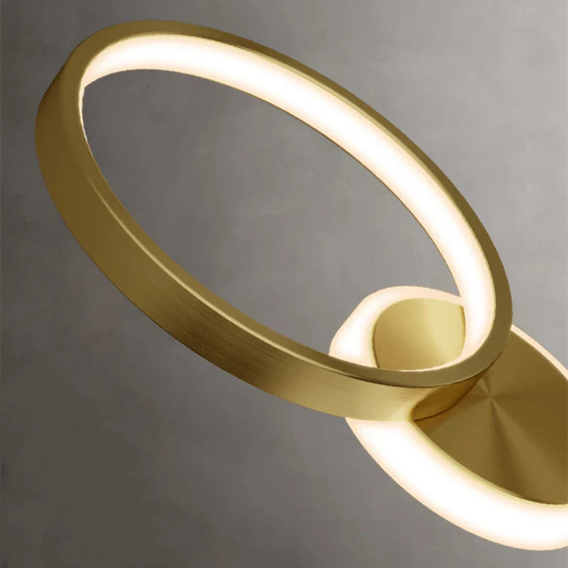 Afralia™ Gold Plated Luxury LED Wall Lamp for Bedroom & Living Room