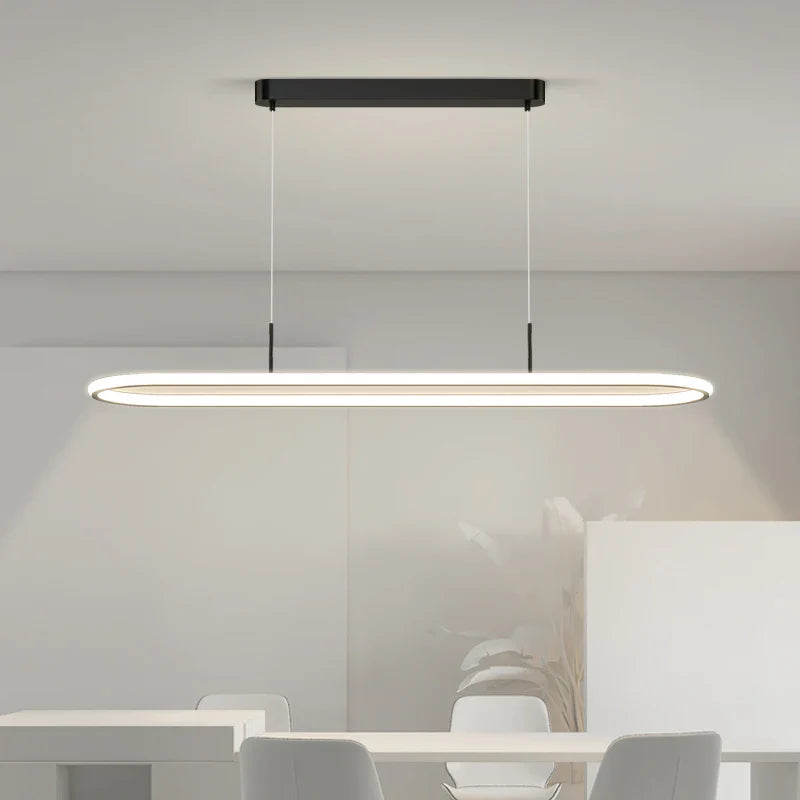 Afralia™ Modern LED Ring Pendant Light for Dining Room and Bar Counter