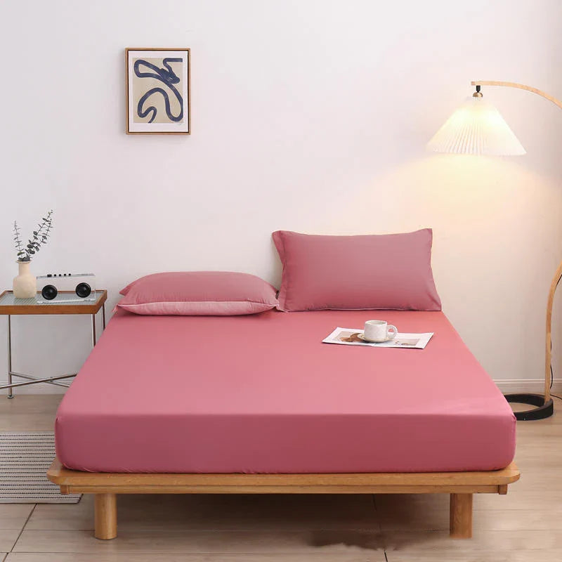 Afralia™ Soft Skin-Friendly 360° Fitted Bed Sheet with Elastic Band - Durable & Dapper