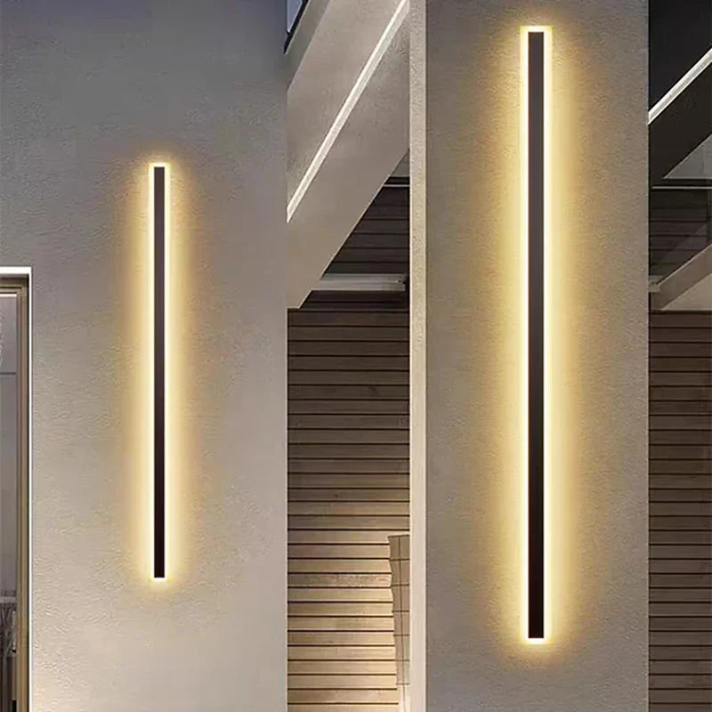 Afralia™ Minimalist LED Wall Lamp in Black Gold White Aluminium for Parlor Bedroom Dining