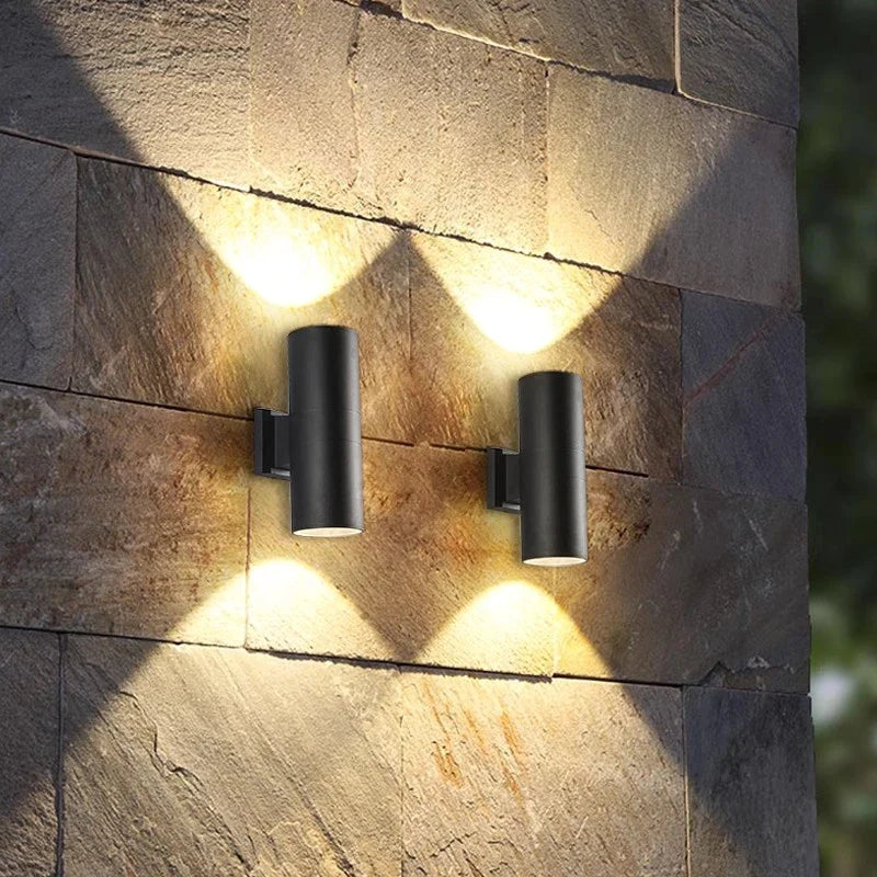 Afralia™ Outdoor Wall Lamps | Waterproof Up Down LED Sconce for Garden Courtyard Spot Lighting