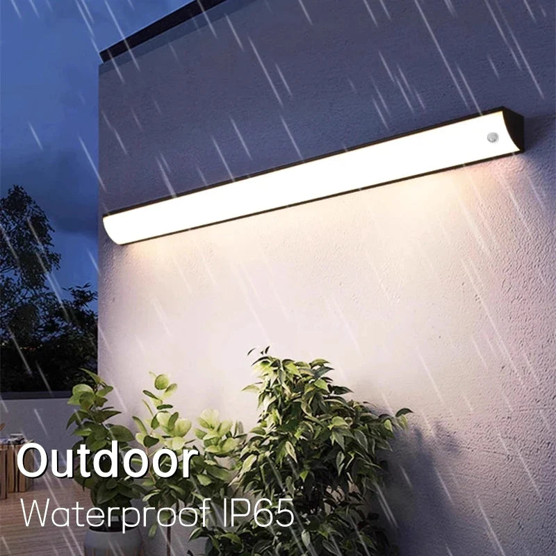 Afralia™ Outdoor Corner Wall Sconce: Motion Sensor LED, Waterproof Garden Lighting