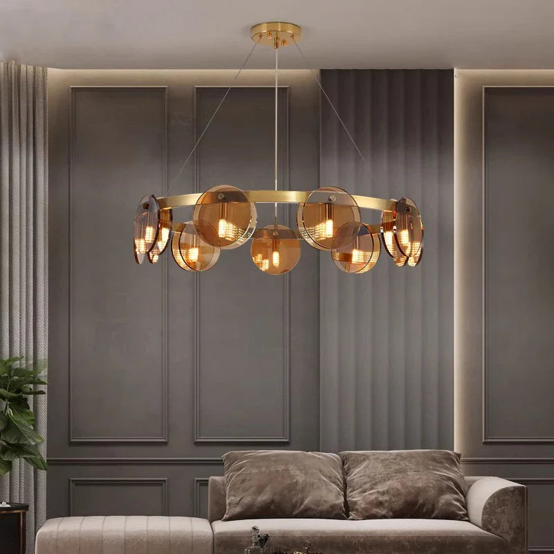 Afralia™ Modern LED Pendant Chandeliers for Home Decor Living and Dining Room Lighting