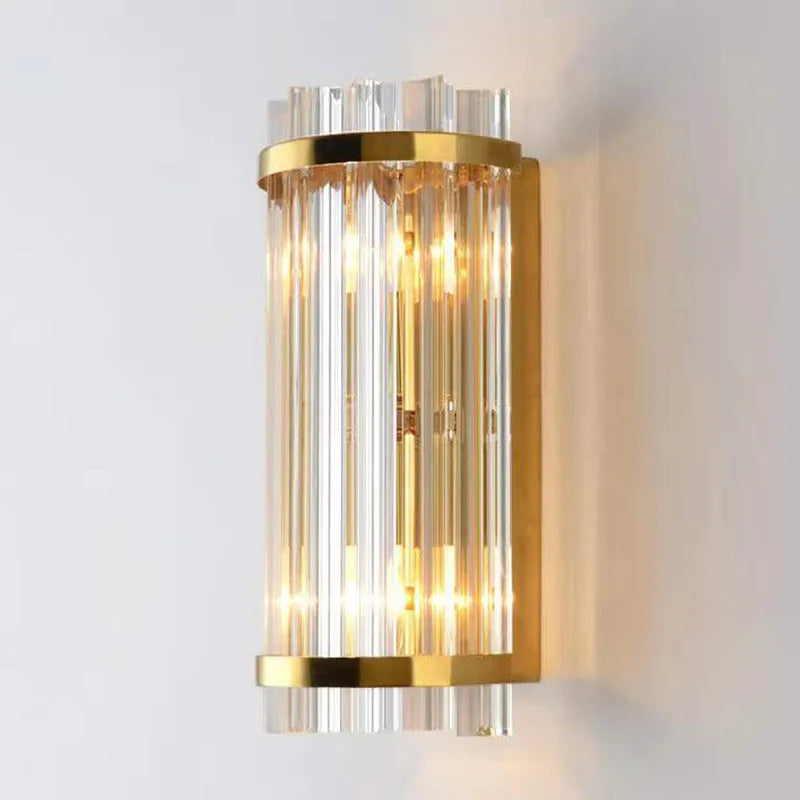 Afralia™ Crystal Luxury Wall Lamp for Modern Bedroom, Living Room, Staircase - LED Indoor Lighting
