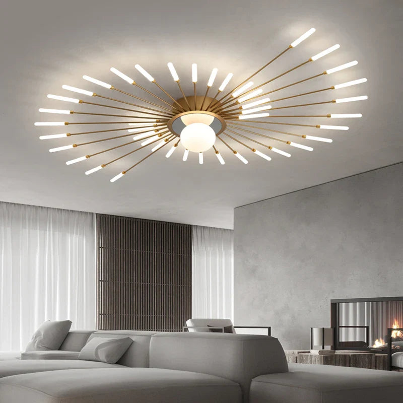 Afralia™ Firework Shape Chandeliers - Modern Home Decor Fixtures