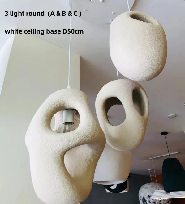 Afralia™ Modern Nordic Loft LED Pendant Lights for Retro Staircase, Irregular Lustre Luminarias